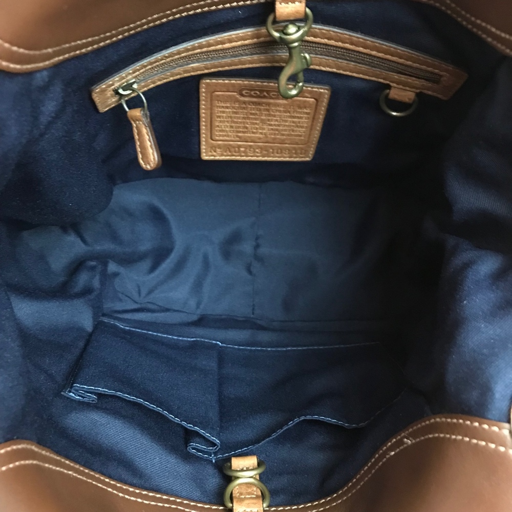 Rare Coach 10810 Denim Patchwork Handbag - Picture 8 of 8